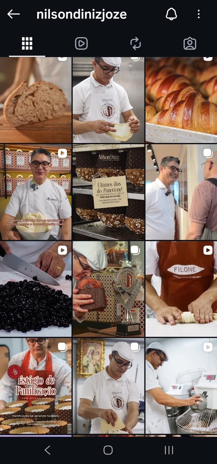 Feed do Nilson Diniz depois da direção criativa do Igor